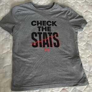 Under Armour t shirt and shorts set.